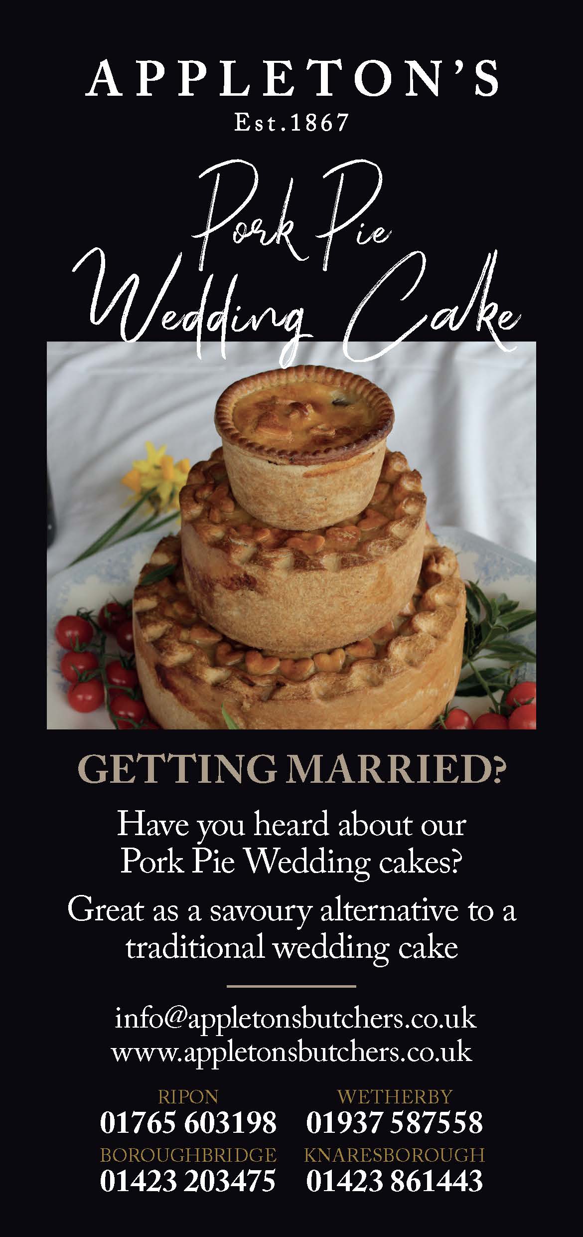 Pork Pie Wedding Cake
