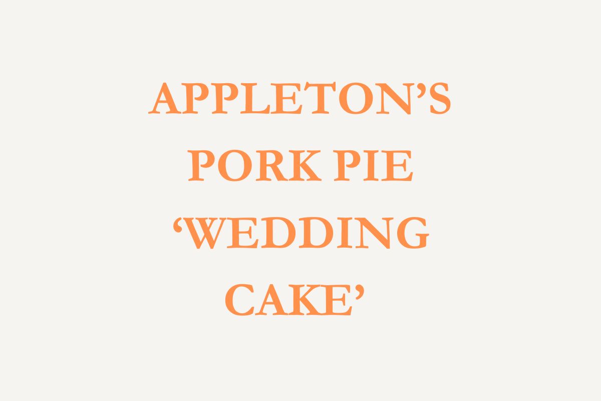 Pork Pie Wedding Cake